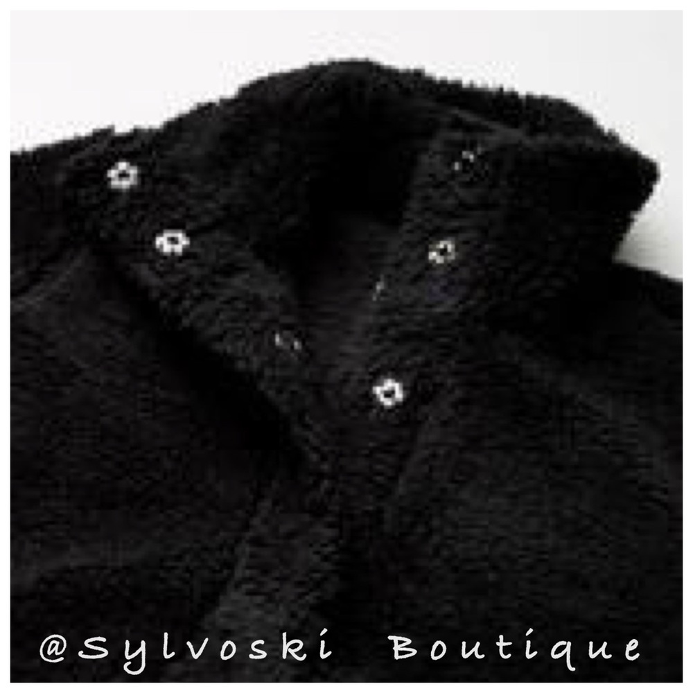 🔥 Billabong Girls' Big Artic Oasis Fleece, Black, M NWT - Picture 2 of 3